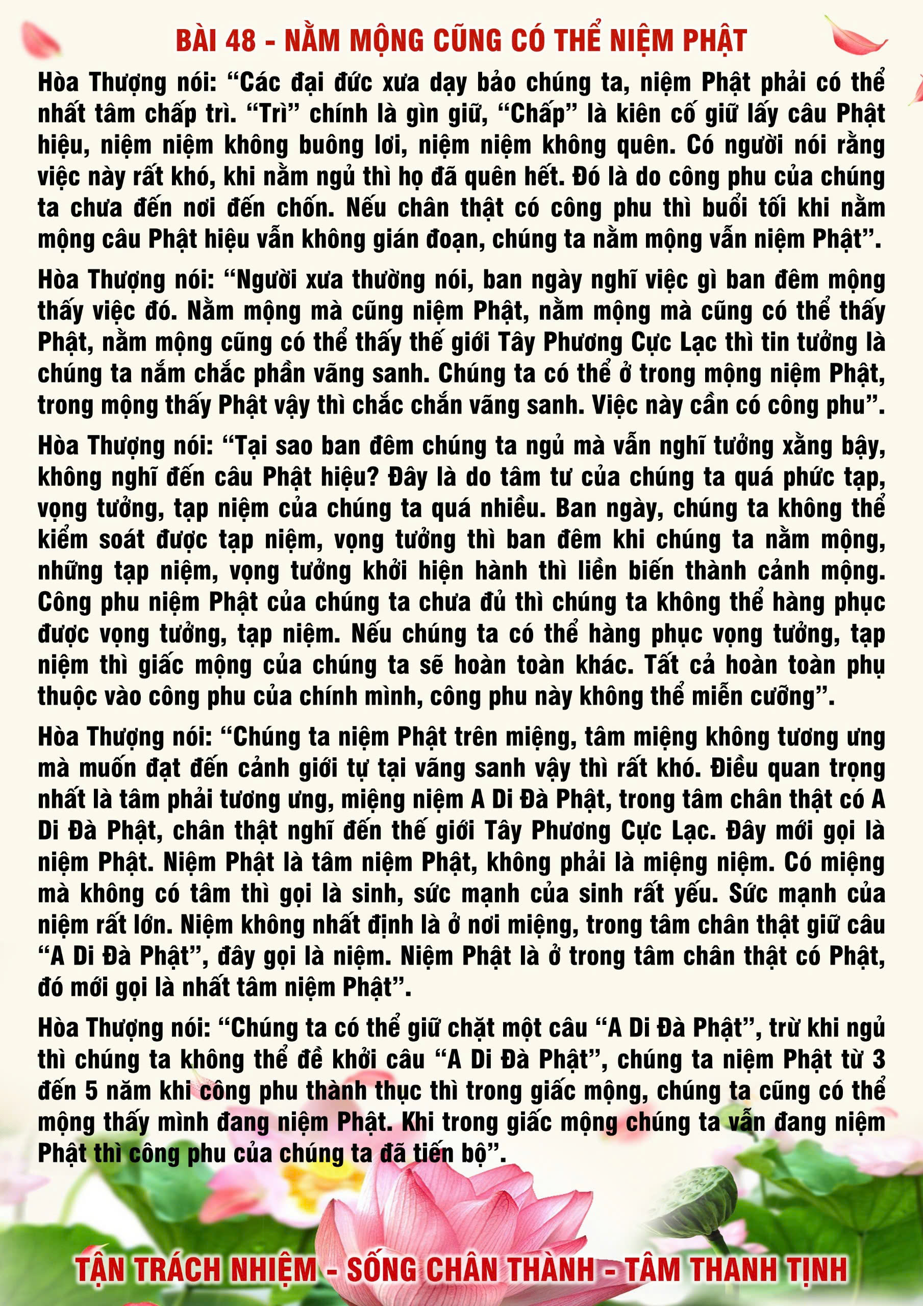 48 · PHTT - Nằm Mộng Cũng Có Thể Niệm Phật - 48